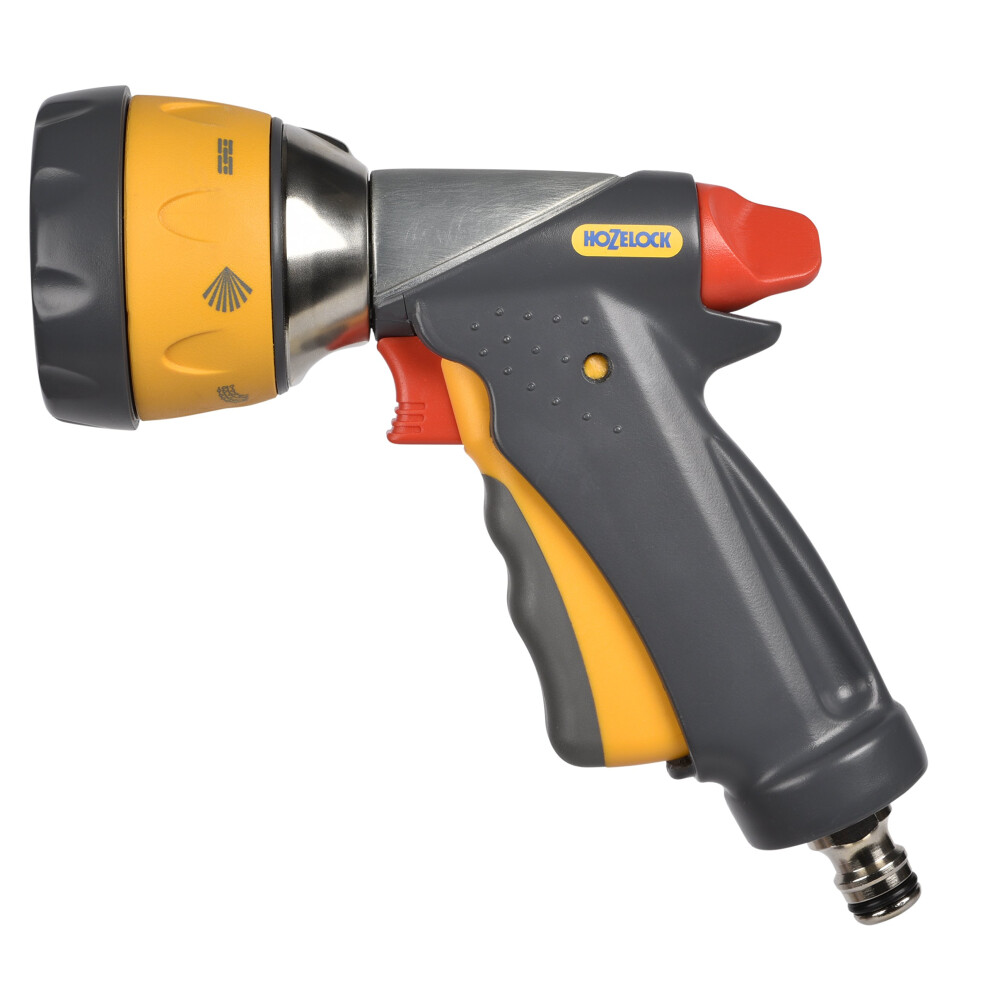 HOZELOCK - Multi-Jet Spray Gun Ultramax Pro Metal : For Intensive Watering, Ergonomic and Extremely Robust (Metal Body), Locking Function and Flow Con
