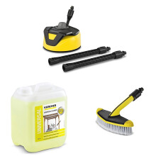 K?rcher T 5 Patio Cleaner - Pressure Washer Accessory & K?rcher 5 L Canister Pressure Washer Detergent, Universal Cleaner & K?rcher 2643-233.0 Soft Wa