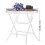 PHI VILLA Folding Side Table, Foldable Coffee Outdoor Garden Small Round Patio Table - Turquoise 3