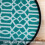 PHI VILLA Folding Side Table, Foldable Coffee Outdoor Garden Small Round Patio Table - Turquoise 4