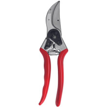 FELCO 2 Pruning Shears ? 25 mm Cutting Diameter, for Large Hands, 215 mm Length, with Sap Groove, Ergonomic Handles, Red
