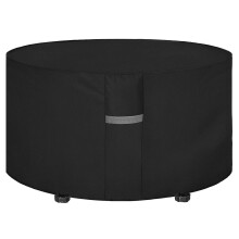 Dokon Garden Furniture Covers Waterproof Heavy Duty 600D Oxford Fabric Garden Table Cover with Air Vent Windproof Anti-UV Outdoor Table and Chairs Cov