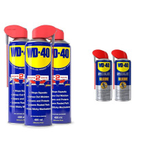WD-40 Smart Straw Triple Pack 450ml | Multi-Use Lubricant & Corrosion Inhibitor Value Pack & Specialist Silicone Spray Lubricant Twin Pack, 2 x 400ml