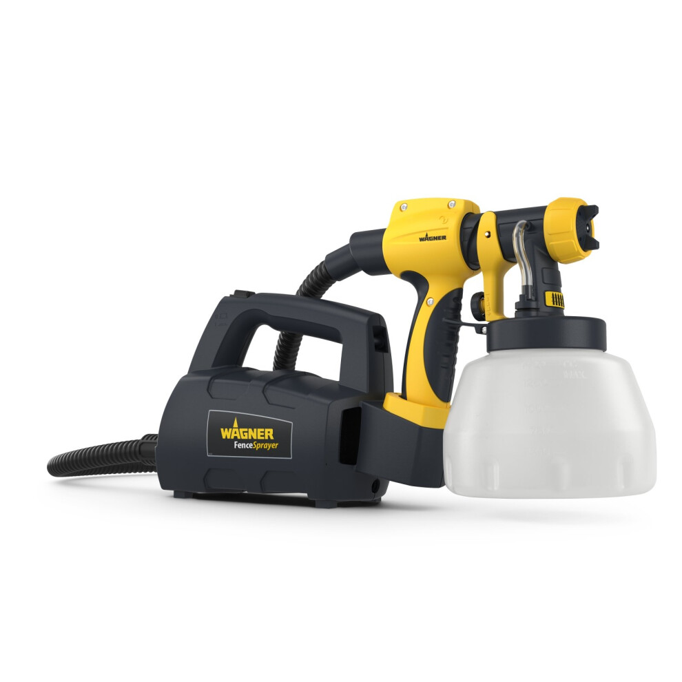 WAGNER Fence & Decking Paint Sprayer for Fences, Sheds, decking or Garden Furniture, Covers 5 m? in 9 min, 1400 ml Capacity, 460 W, 1.8 m Hose