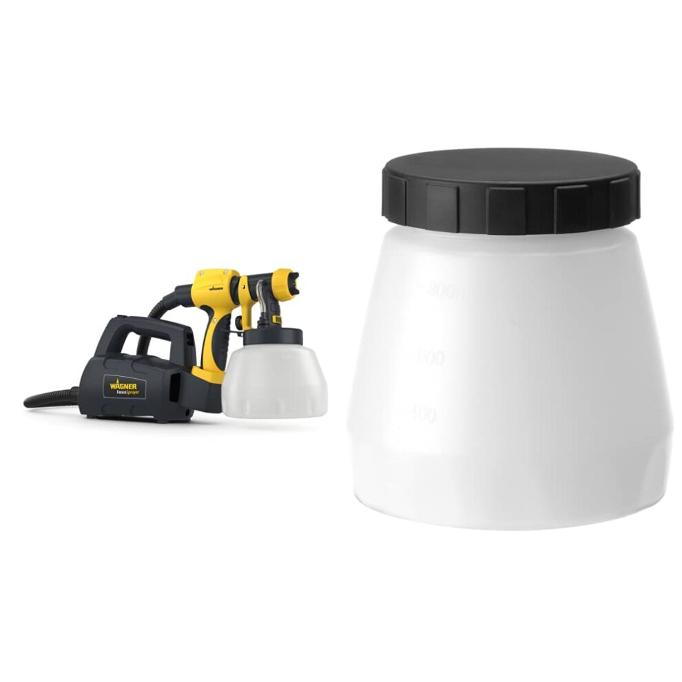 Wagner Fence & Decking Paint Sprayer for fences, sheds, decking or garden furniture, covers 5 m? in 9 min, 1400 ml capacity, 460 W, 1.8 m hose & Paint