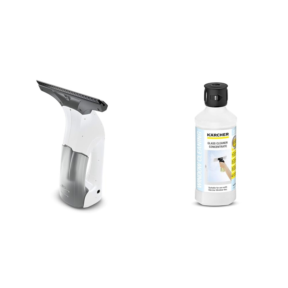 Bundle of K?rcher WV 1 Window Vac, Battery Running Time: 20 min, LED Display for Battery Status, Dirty Water Tank: 100 ml, Weight: 0.5 kg + K?rcher Wi