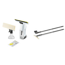 Bundle of K?rcher Window Vac WV 6 Plus, Extra Long Battery Running Time of 100 min, LED Battery Indicator Display, Spray Bottle with Microfibre Cloth
