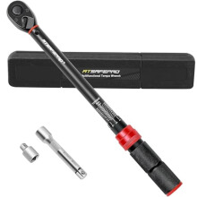 ATsafepro 1/2" Drive Torque Wrench Set,Car Wheel Torque Wrench 20-230 Nm with 3/8'' Adapter, Dual-Direction Adjustable 72 Tooth for Car Motorcycle,Tru