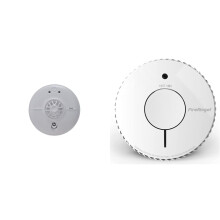 FireAngel HW1-R Heat Alarm, White & FireAngel Optical Smoke Alarm with 10 Year Sealed For Life Battery, FA6620-R (ST-622 / ST-620 replacement, new gen