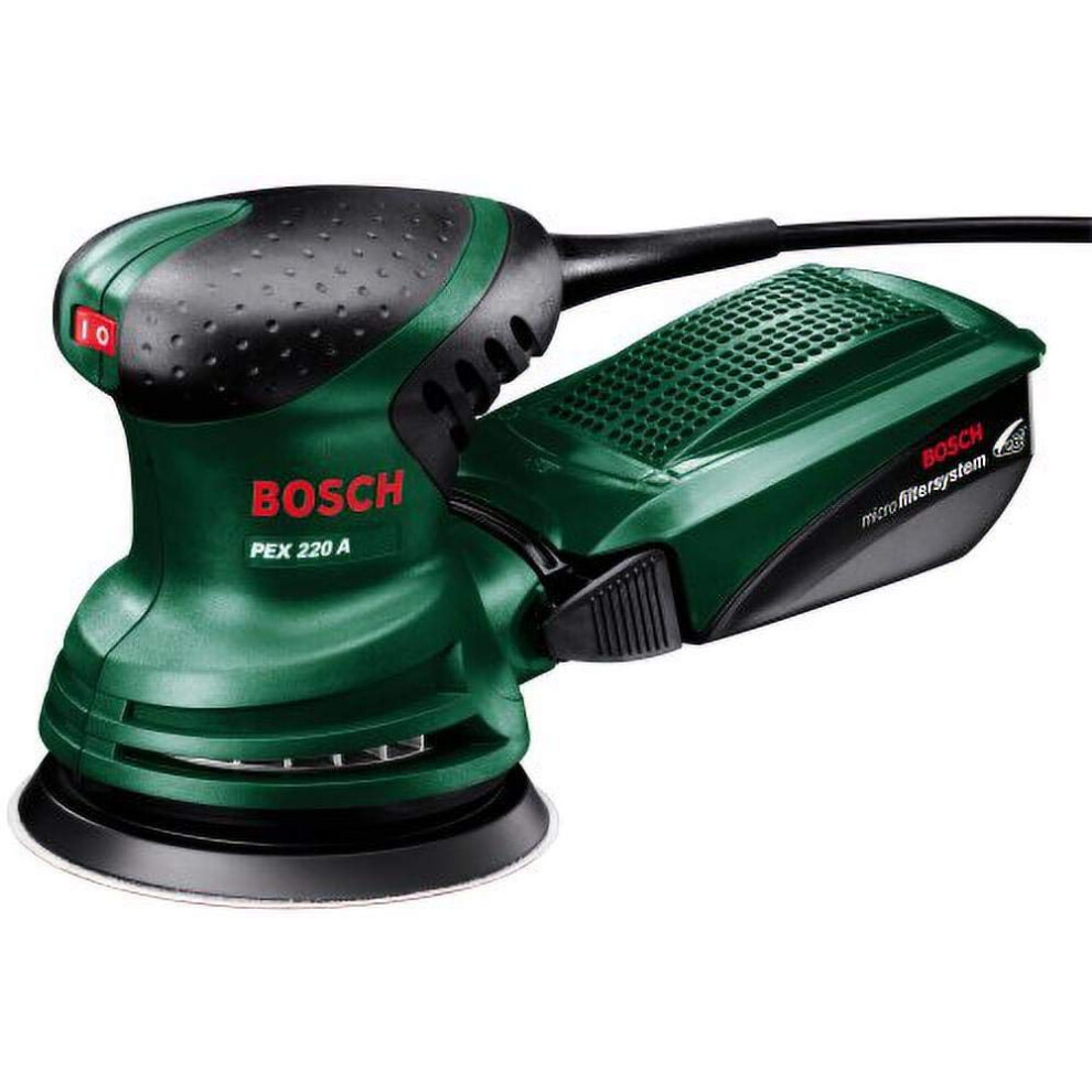 Bosch Random Orbit Sander Pex 220 A (220 W, In Carton Packaging)