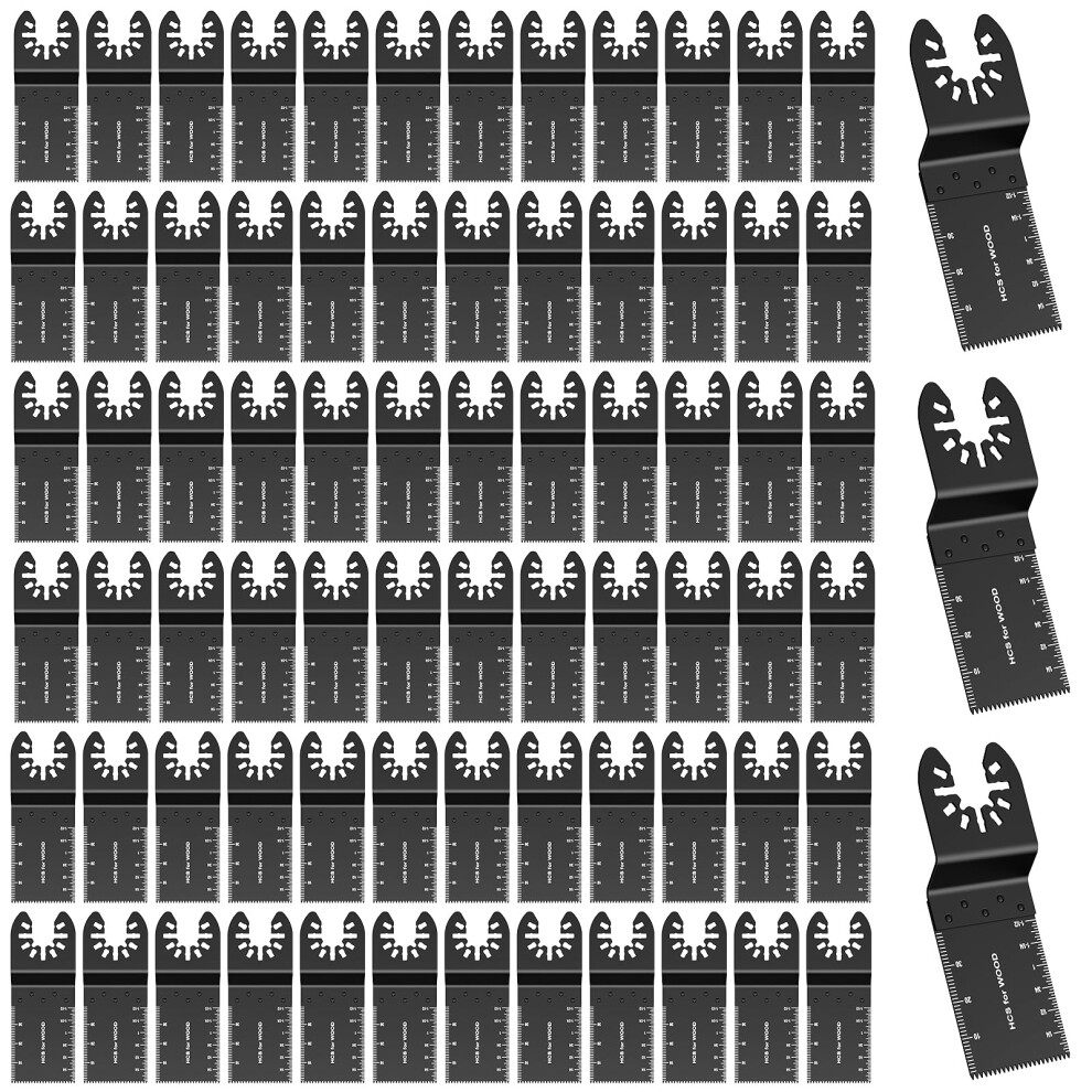 Meff-Mluk 100Pcs Oscillating Tool Blades Professional Universal Oscillating Saw Blades Wood Multitool Blades Compatible With Dewalt, Milwaukee, Makita 5051218526122