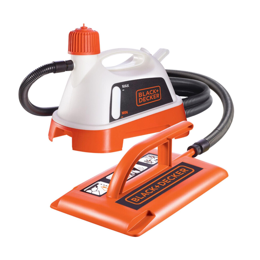 BLACK+DECKER | Wallpaper Steamer Stripper with Pad, 2400 W, Removes Vinyl, Multi-Layered, Painted and Textured coatings, KX3300T-GB, Black/Orange