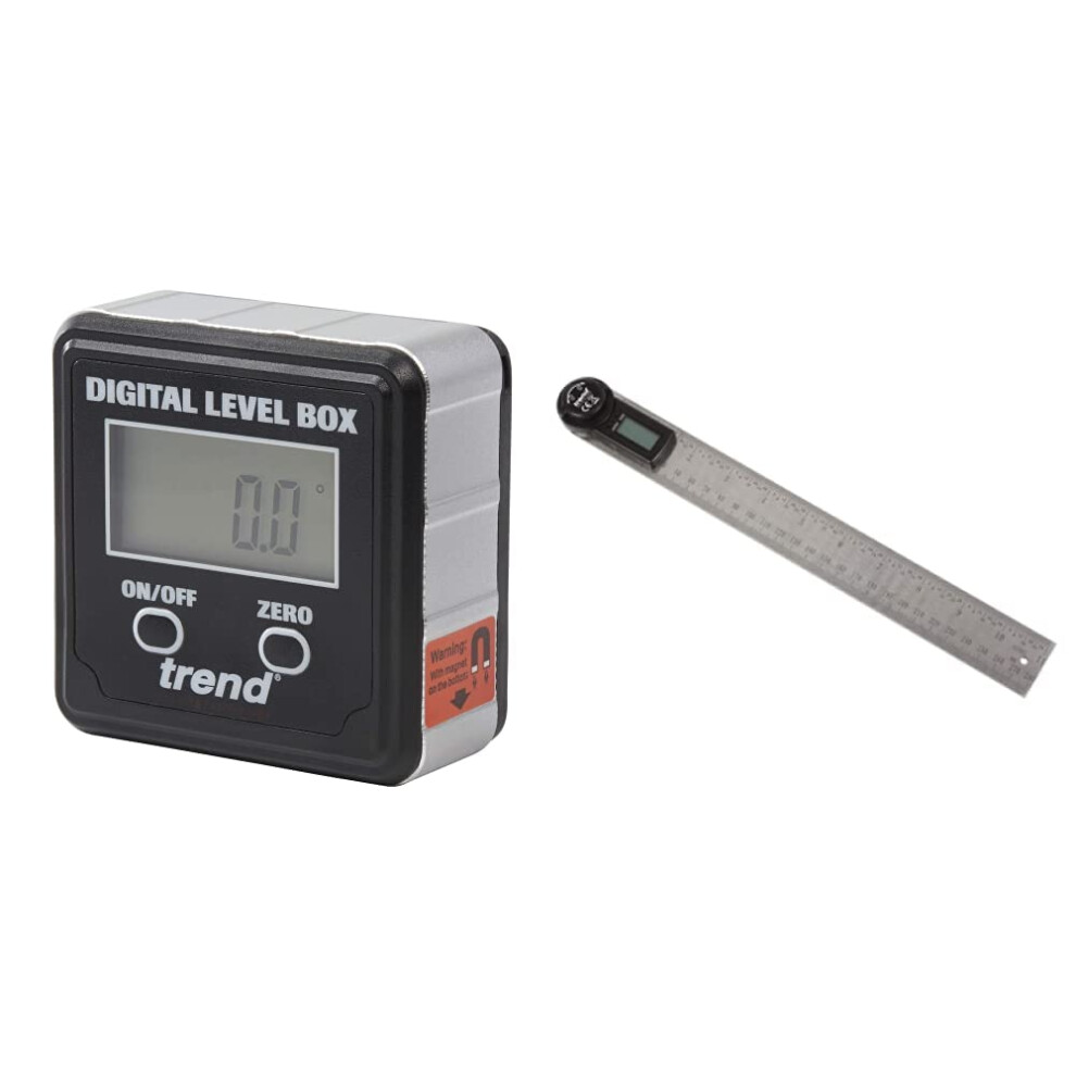 Trend Dlb Digital Level Box, Black & Dar/300 Digital Angle Finder And Rule, 300Mm
