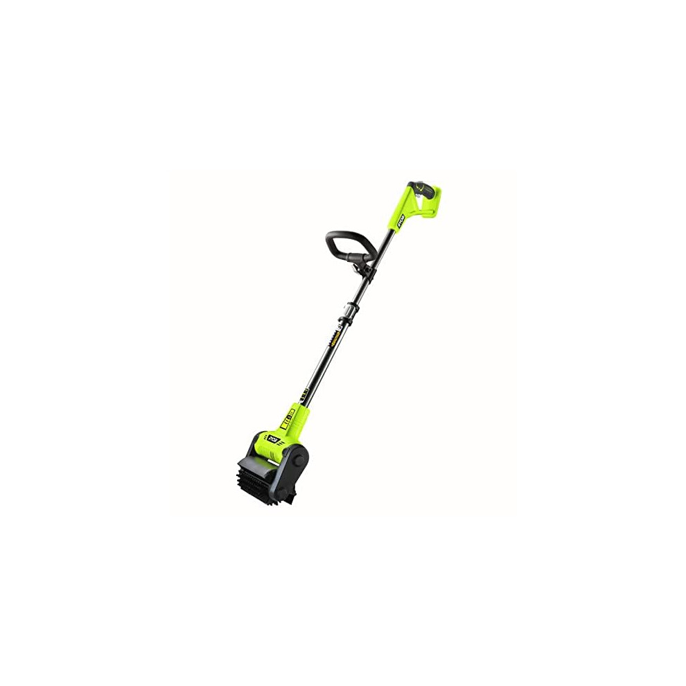 Ryobi RY18PCB-0 ONE+ Patio Cleaner with Scrubbing Brush (Bare Tool), 18 V & RAC823 Patio Cleaner Sweeping Brush