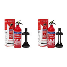 Multi Purpose Powder Fire Extinguisher ? Ready to Use in Seconds ? 1kg ABC Fire Extinguisher for Home & Kitchen Use ? 5 Year Guarantee ? Firechief Tra