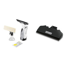 Bundle of K?rcher Window Vac WV 5 Plus, Battery Running Time: 35 min, Removable Battery, LED Display for Battery Status, Spray Bottle with Microfibre