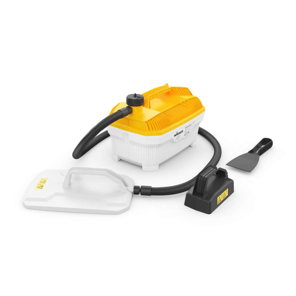 WAGNER Steam Wallpaper Stripper SteamForce Plus, 4 l Capacity, Steaming time max. 70 min, 3.7 m Hose incl. Scraper and Small steam Plate, 2.000 W, 230