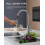 FORIOUS Kitchen Sink Taps Mixer with Pull Out Spray, Swivel Single Handle High Arc Pull Down Stainless Steel Kitchen Faucet, Polished Chrome 2