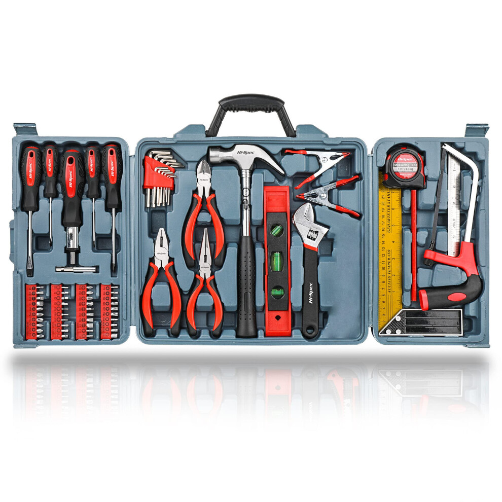 Hi-Spec 71Pc Home & Office Diy Tool Kit Set. Complete Household Tool Box With Essential Hand Tools Included For Basic General Repairs & Maintenance 5051218528966