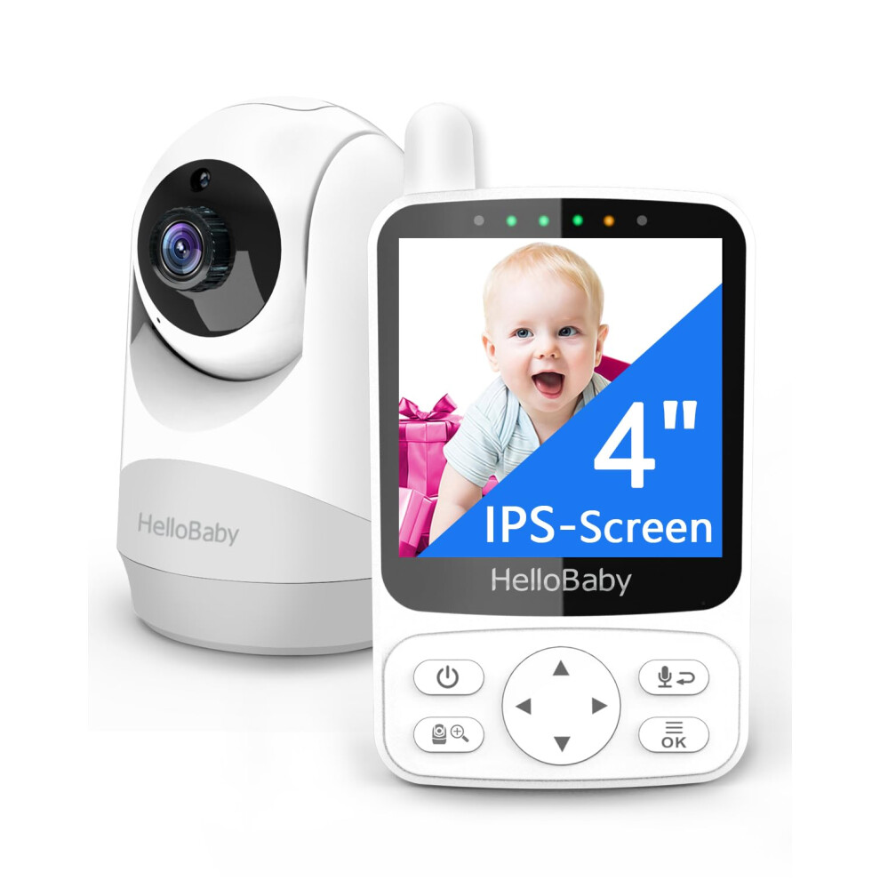 Baby Monitor,29-Hour Battery Life,Upgrade Baby Monitor With Camera And Night Vision,No Wifi,355?/120? Remote Pan Tilt Camera 2X Zoom, Eco Mo Hellobaby