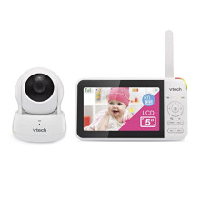 VTech VM924 Video Baby Monitor with Camera, Pan&Tilt, Baby Monitor with 5" LCD Screen,Up to 17 Hrs Battery Life,1.33x Zoom,Night Vision,300m Long Rang