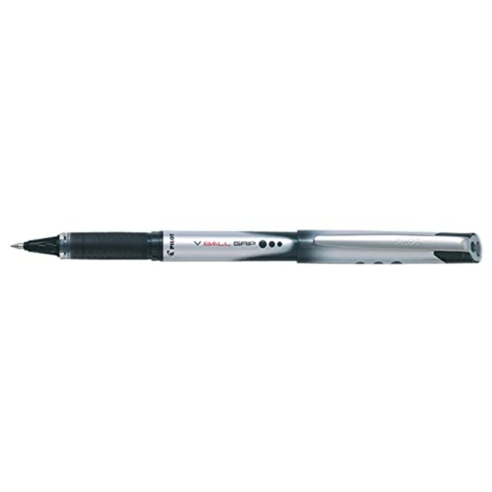 Pilot Vball 7 Grip Liquid Ink Rollerball 0.7 Mm Tip (Box Of 12) - Black