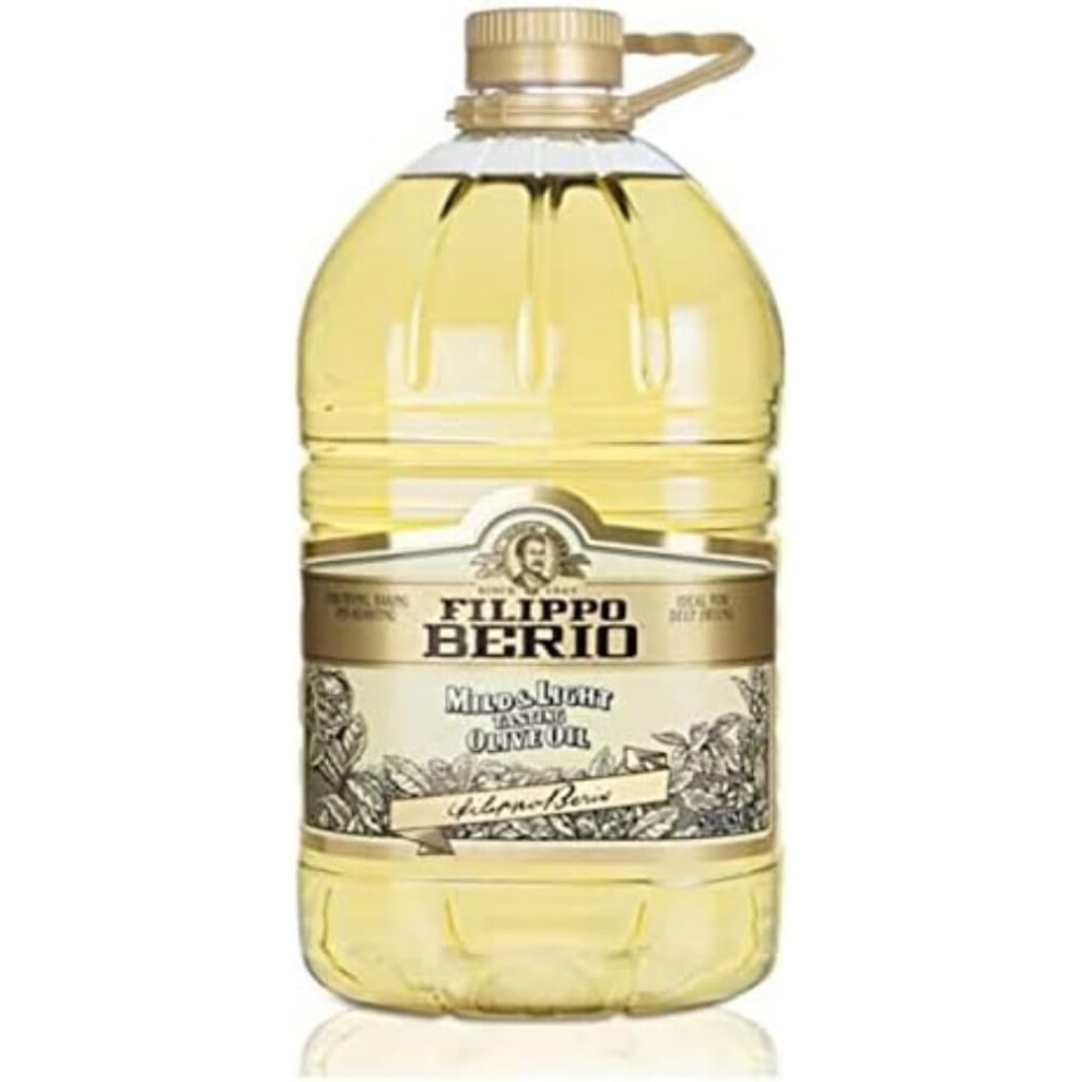 Filippo Berio Olive Oil, Mild And Olive Oil, Catering, Bulk Large Bottle, 5L Light