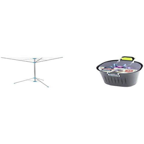 Minky Minky Freestanding Portable Rotary Airer + Peg Pod