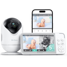 Dr.Care VistaView Smart WiFi Baby Monitor, 5? 1080P HD Screen, 2K Camera with App Control, Cry & Motion Alerts, Night Vision, 5000mAh Battery, Two-Way