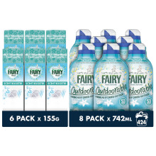 Fairy Non Bio Fabric Conditioner Value Pack, Fairy Outdoorable Fabric Conditioner 424 Washes (8x53), Ultra Concentrated Formula For Sensitive Skin, &