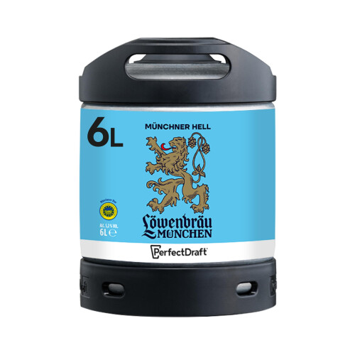 PerfectDraft L?WENBR?U Beer Keg for PerfectDraft Machine, 6L