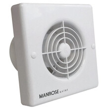 Manrose QF100T Quiet Extractor Fan with Timer for 4"/100mm Duct