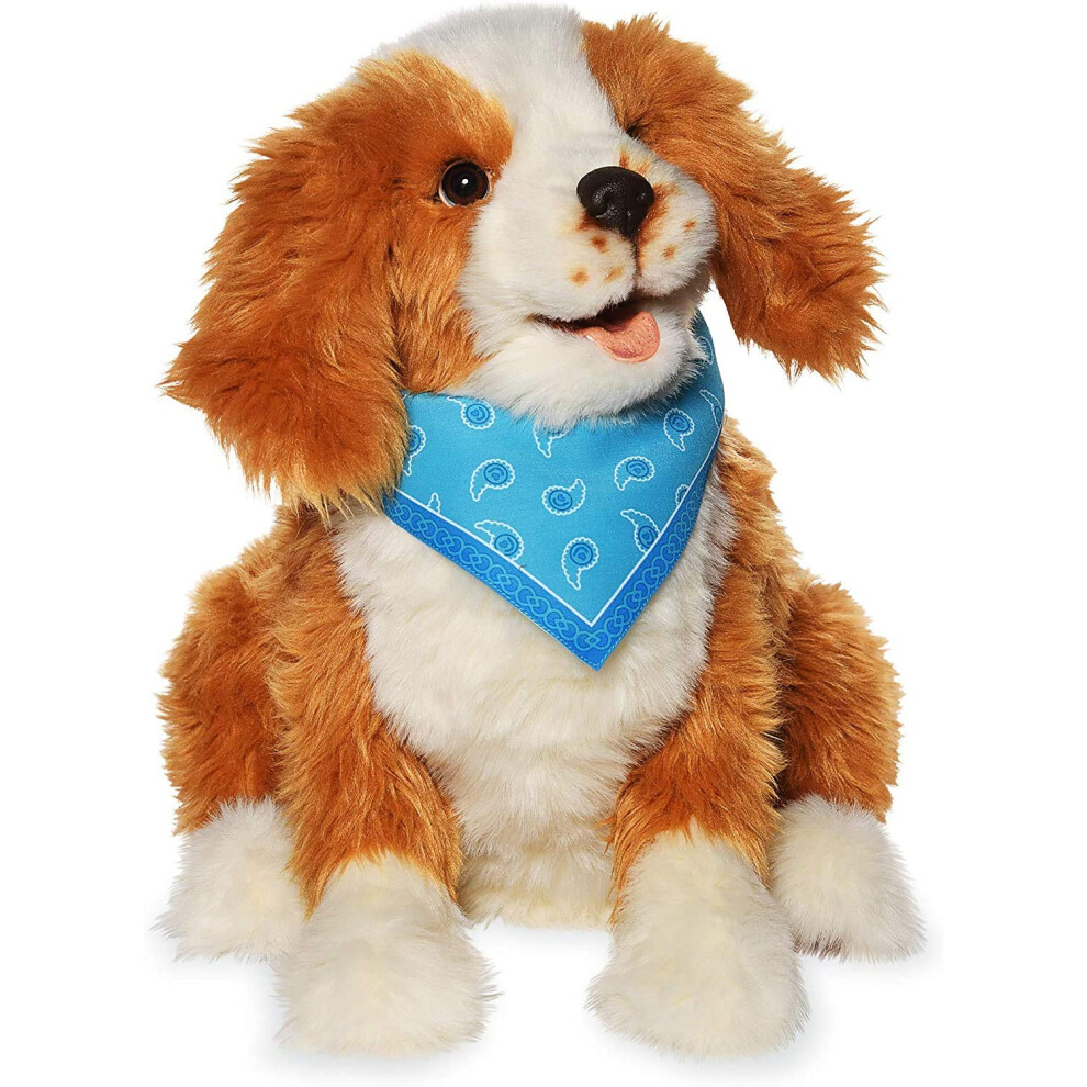 Joy For All Ageless Innovation Interactive Pet Dog - Lifelike & Realistic Companion With Soft Fur, Head And Tail Movements, Real-Feel Heartbeat And Tw
