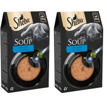 Sheba Classics Cat Food Wet - SOUP Cat Pouches with Tuna Fillets, 10 x 4 x 40g (Pack of 2)