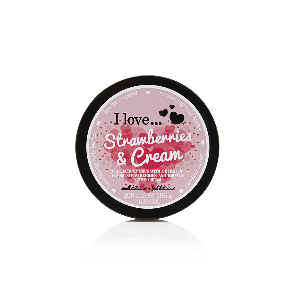 I Love Strawberries & Body Butter - 200Ml Cream