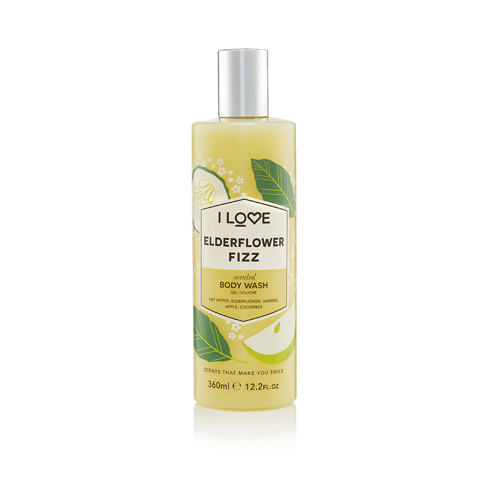 I Love Elderflower Fizz Scented Body Wash - 360ml
