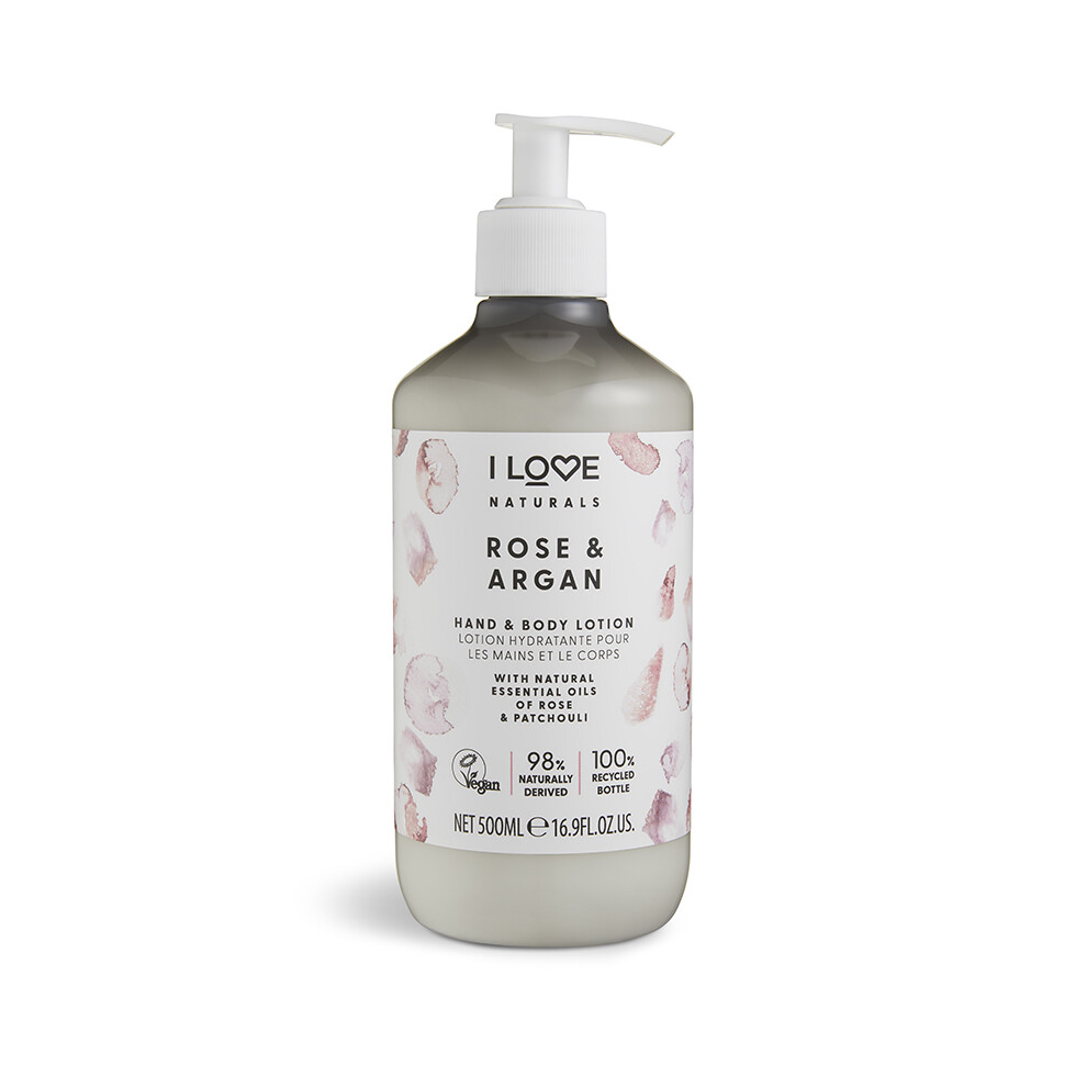 I Love Naturals Rose & Argan Hand & Body Lotion - 500ml