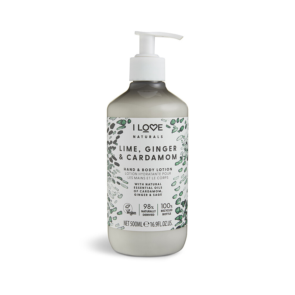 I Love Naturals Lime, Ginger & Cardamon Hand & Body Lotion - 500ml