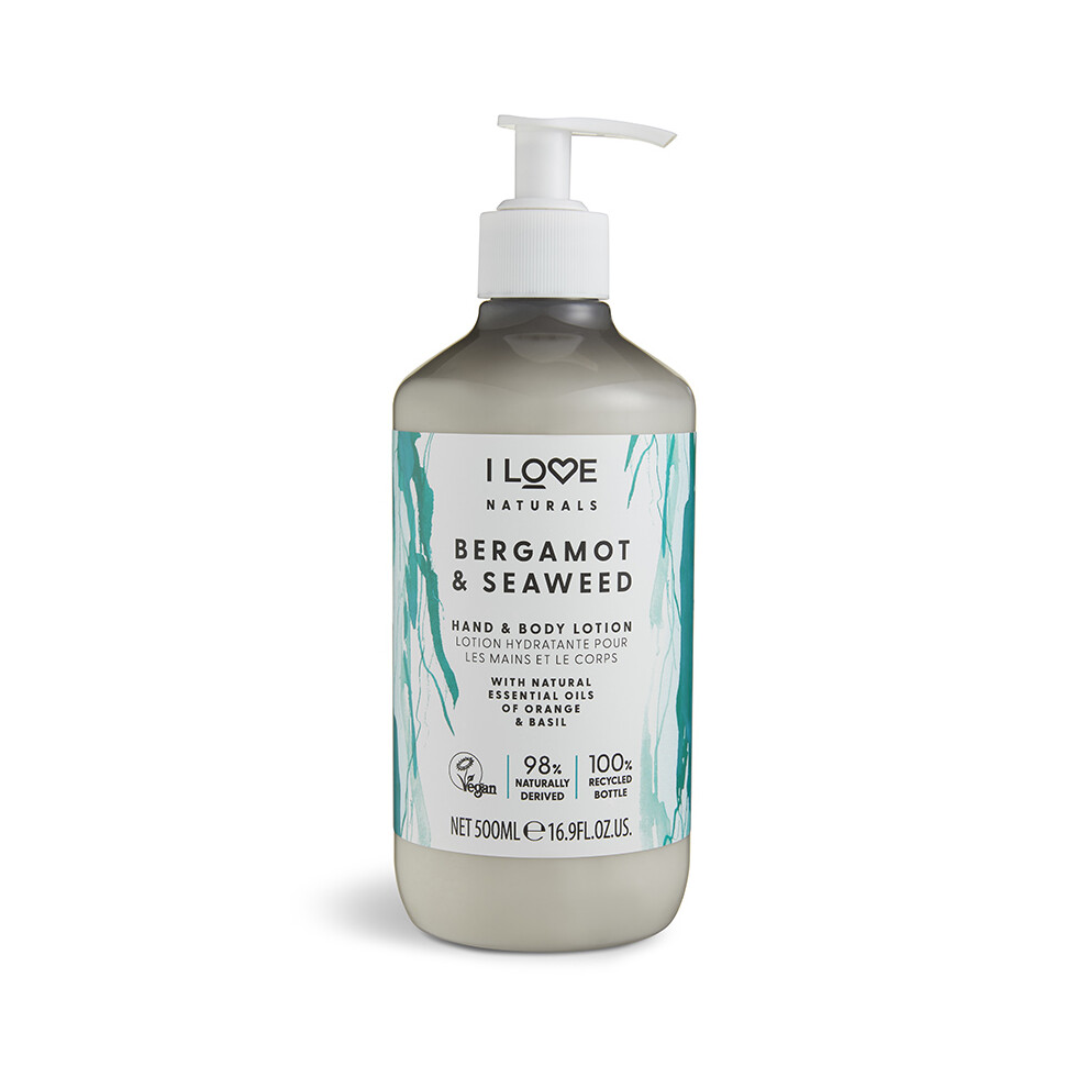 I Love Naturals Bergamot & Seaweed Hand & Body Lotion - 500Ml