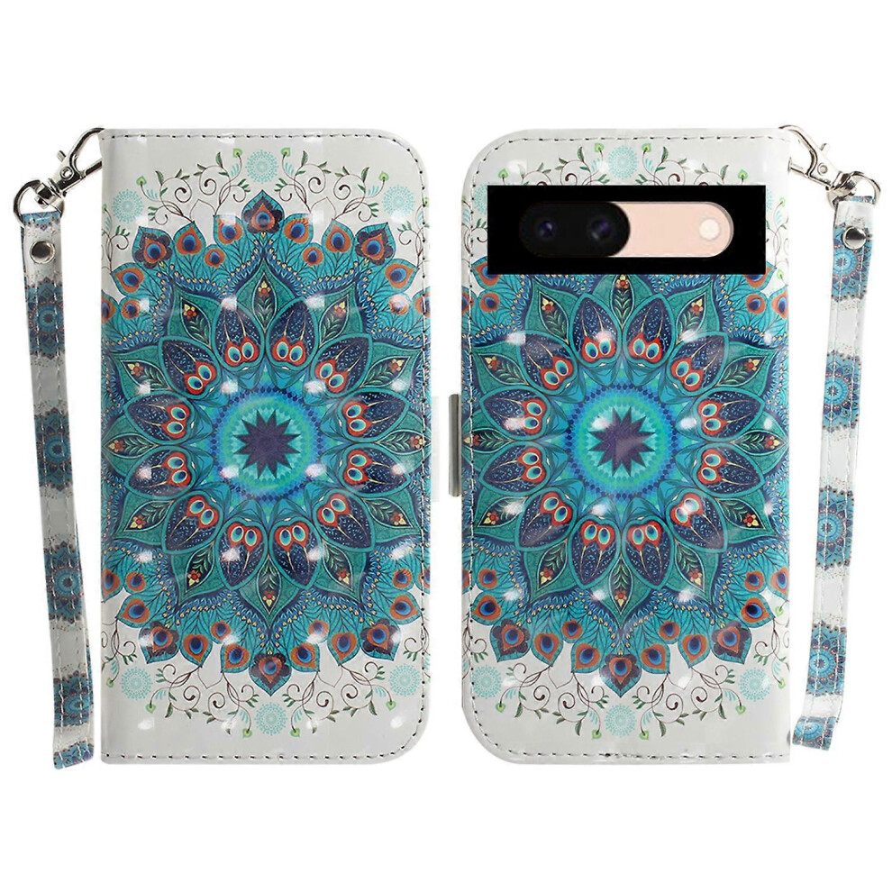 Photos - Case For Google Pixel 8a Wallet  PU Leather Pattern Printing Flip Phone Cover