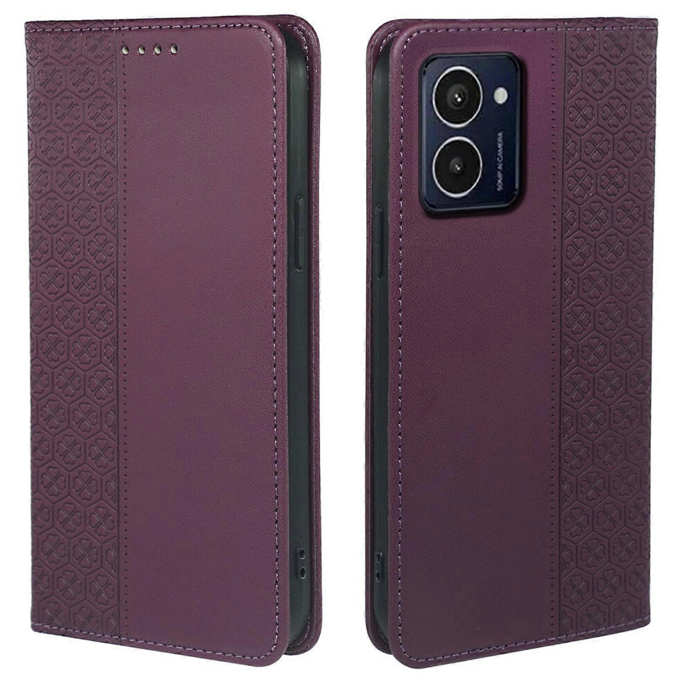 Photos - Case For HMD Pulse/ Pulse+  Wallet Leather Phone Cover Lucky Clover Imprinting