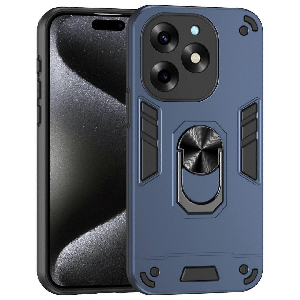 For Itel S23+ Case Kickstand Hard Pc Soft Tpu Protective Phone Cover 4006042549022