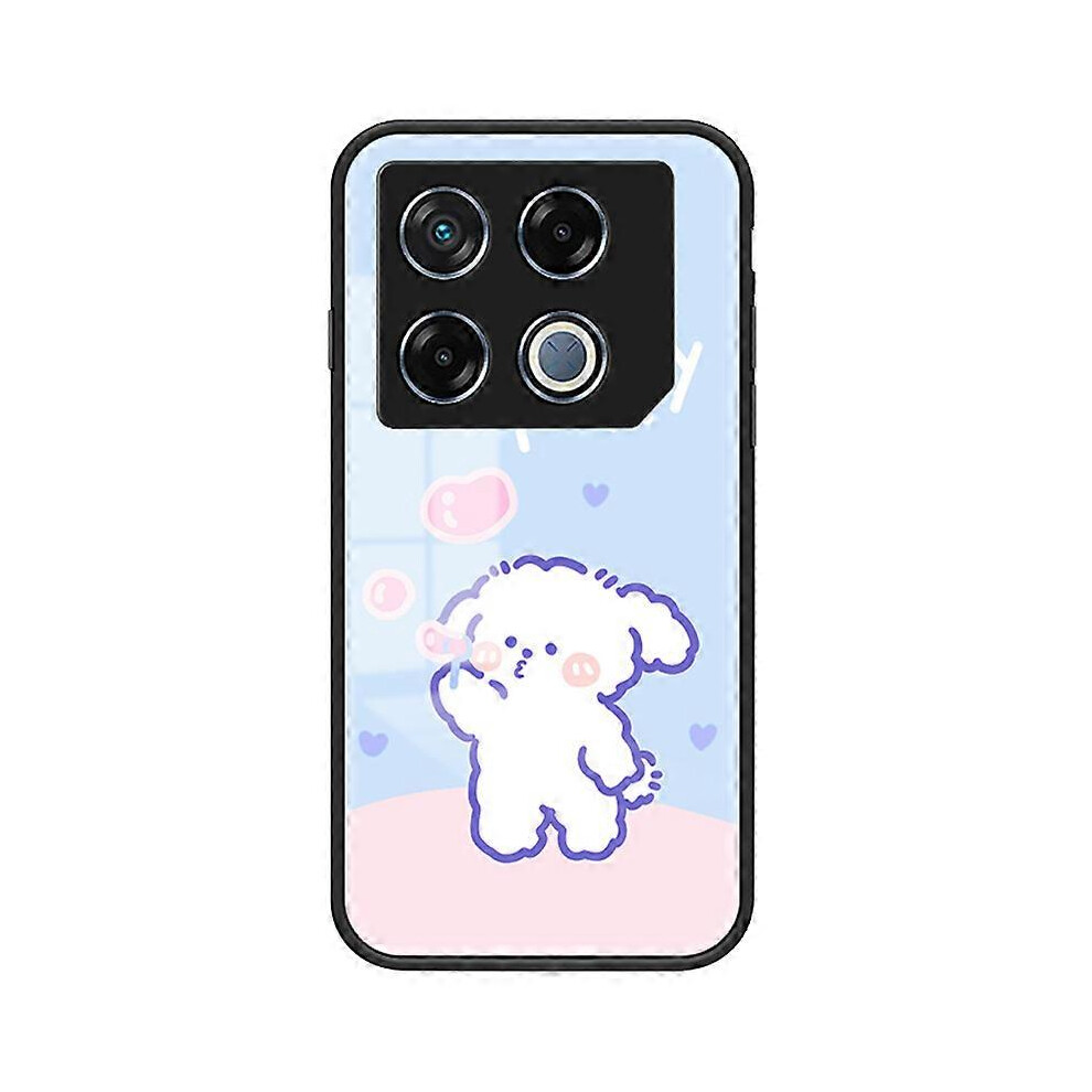 For Infinix Gt 20 Pro 5G Case Cartoon Animal Print Tempered Glass Shockproof Phone Cover 4006042549763