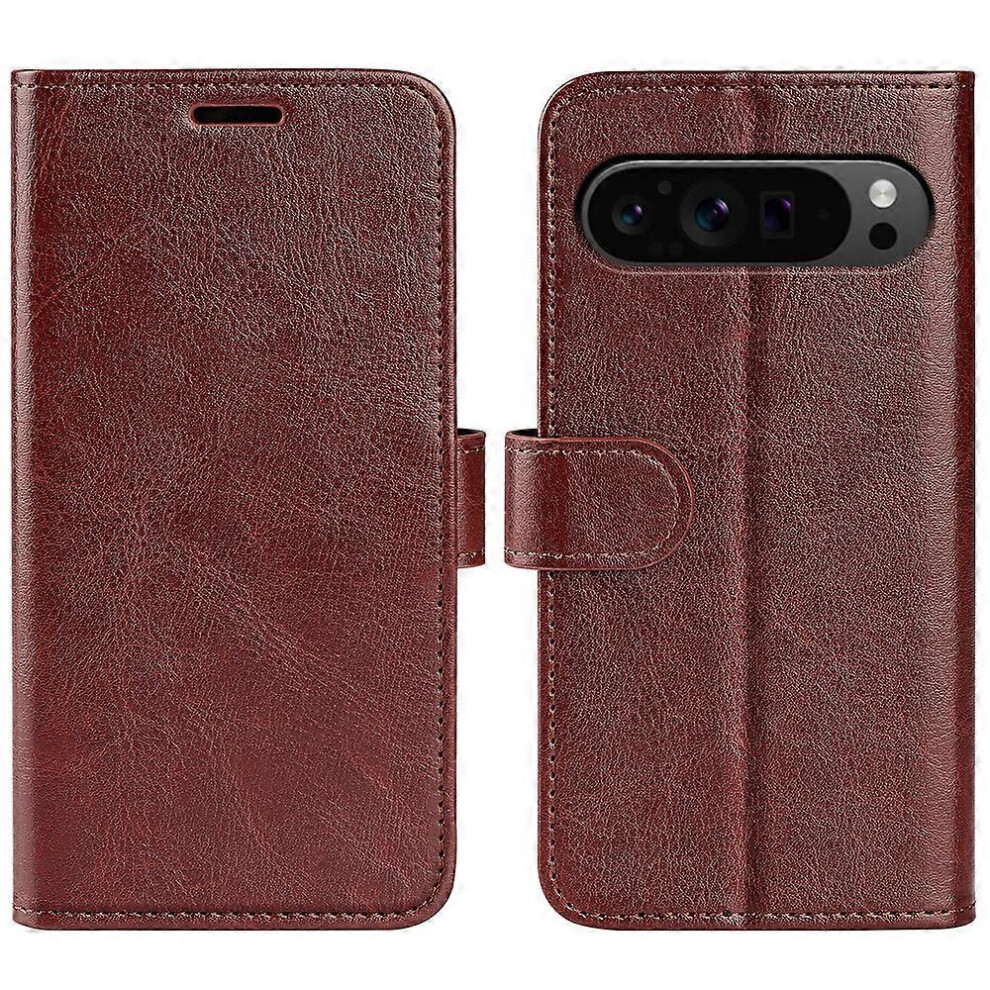 For Google Pixel 9 Pro Cell Phone Cases Crazy Horse Texture Magnetic Cover 4006042552565