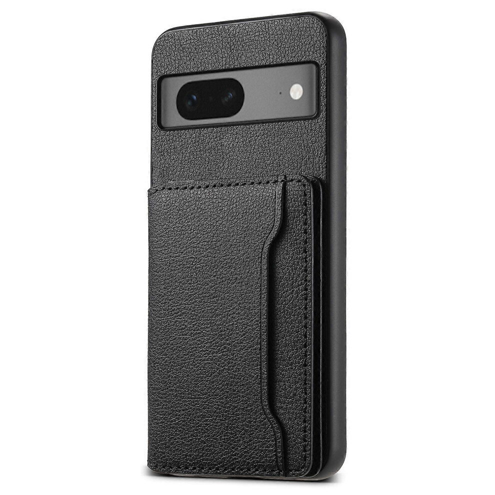 For Google Pixel 7 5G Kickstand Case Leather+Pc+Tpu Hybrid Phone Cover With Card Slots 4006042552770
