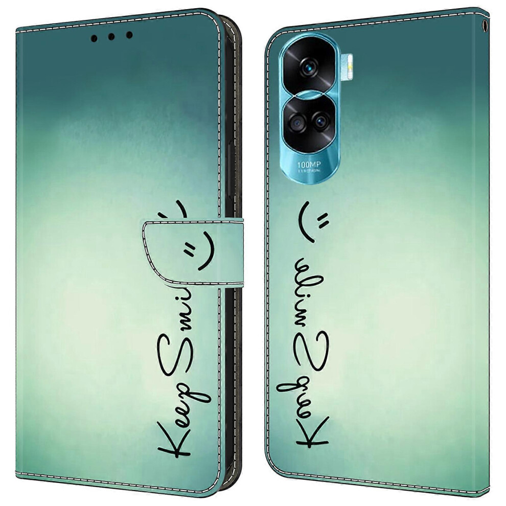 Photos - Case For Honor 90 Lite 5G/ X50i 5G s Magnetic Phone  Pattern Printing Wallet Anti-Scratch Phone Cover
