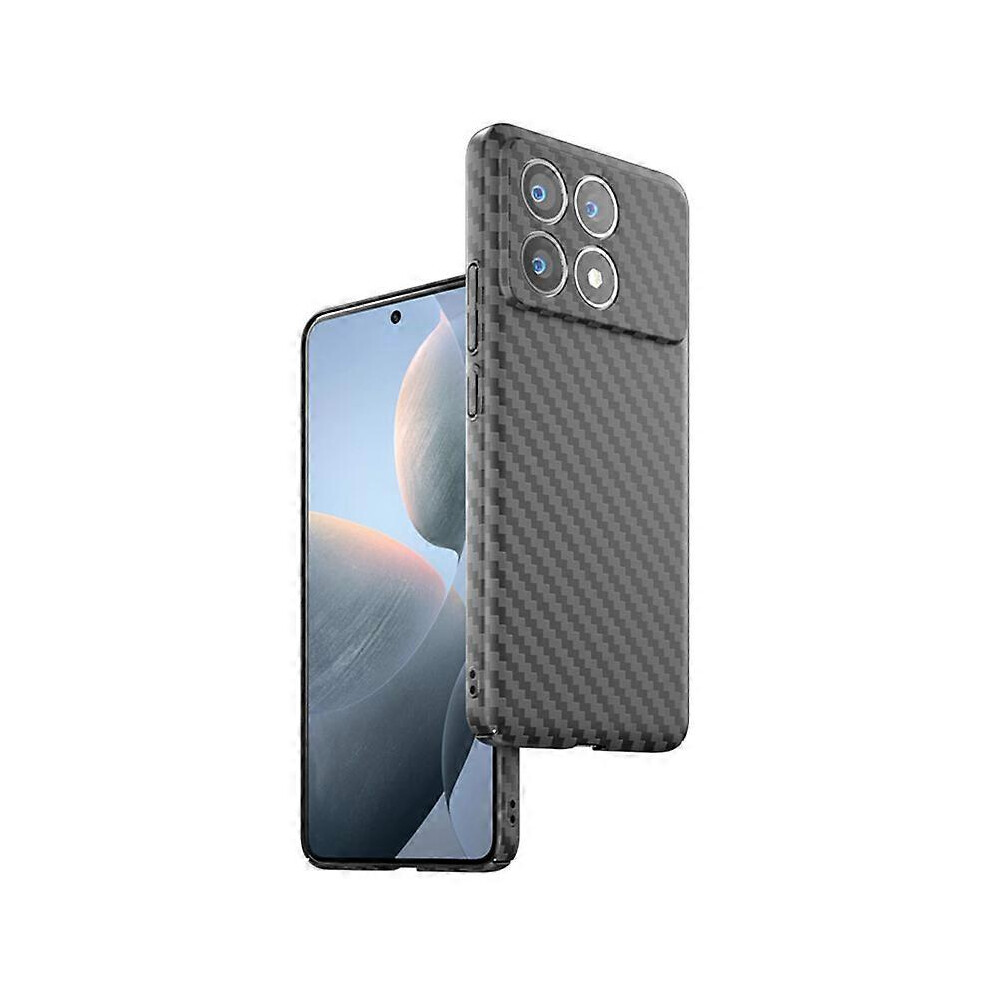 Photos - Case For Xiaomi Redmi K70 5G Cell Phone  Splicing Color Carbon Fiber Texture Hard PC Cover