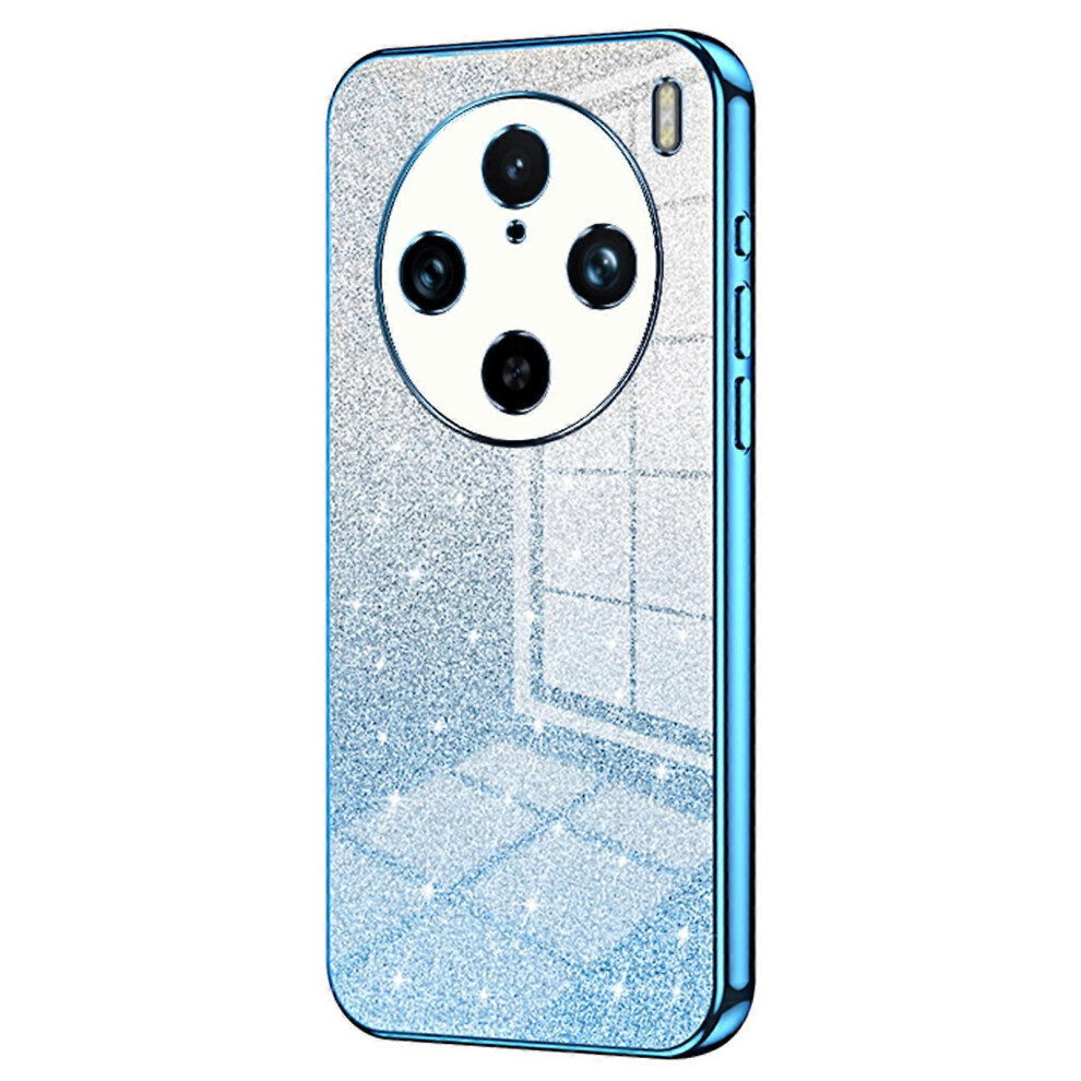 Photos - Case For vivo X100 Pro 5G  Gradient Sparkle Electroplated Fine Hole TPU Cover