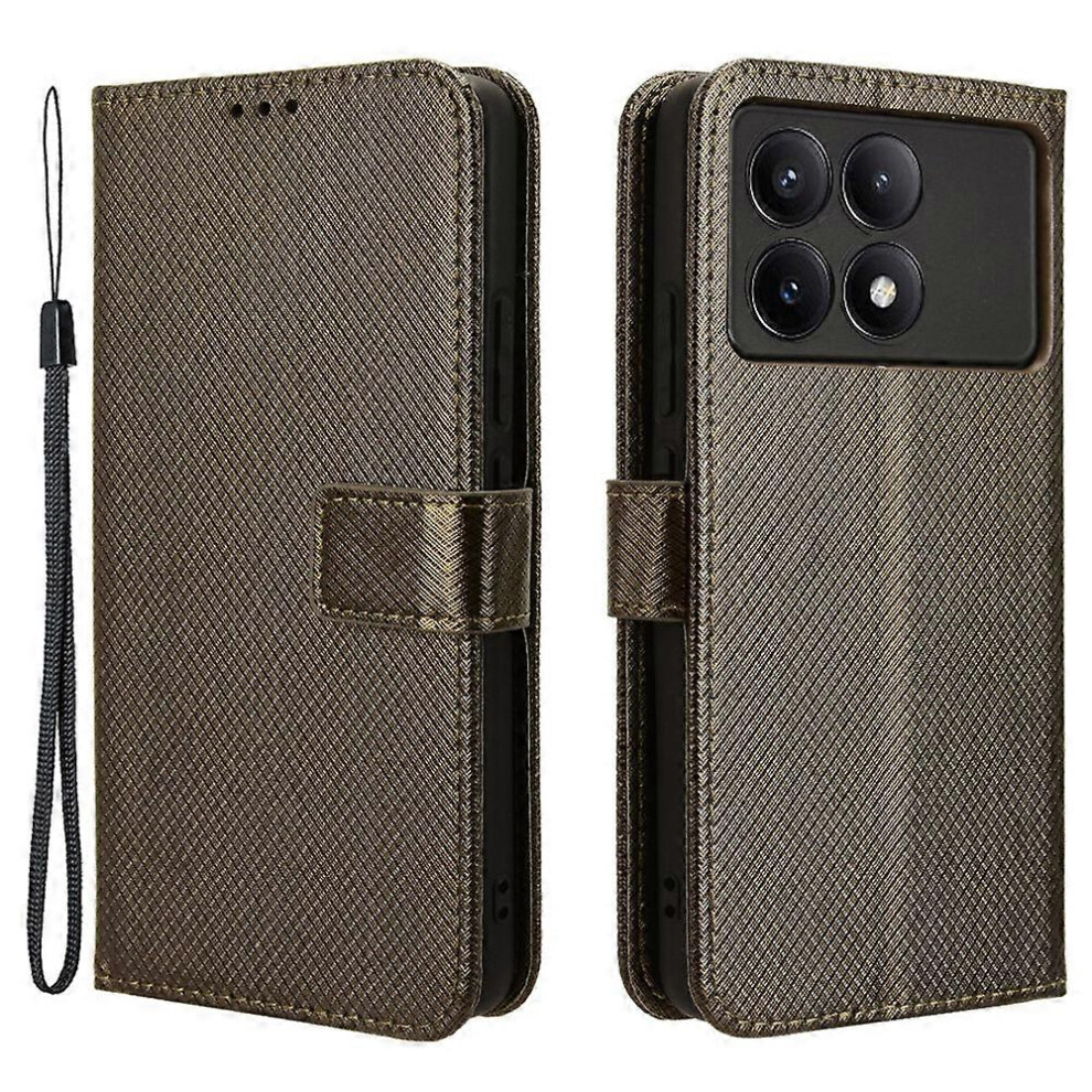 For Xiaomi Redmi K70e 5G/ Poco X6 Pro 5G Phone Case Wallet Wrist Strap Card Slots Leather Cover 6499630150843