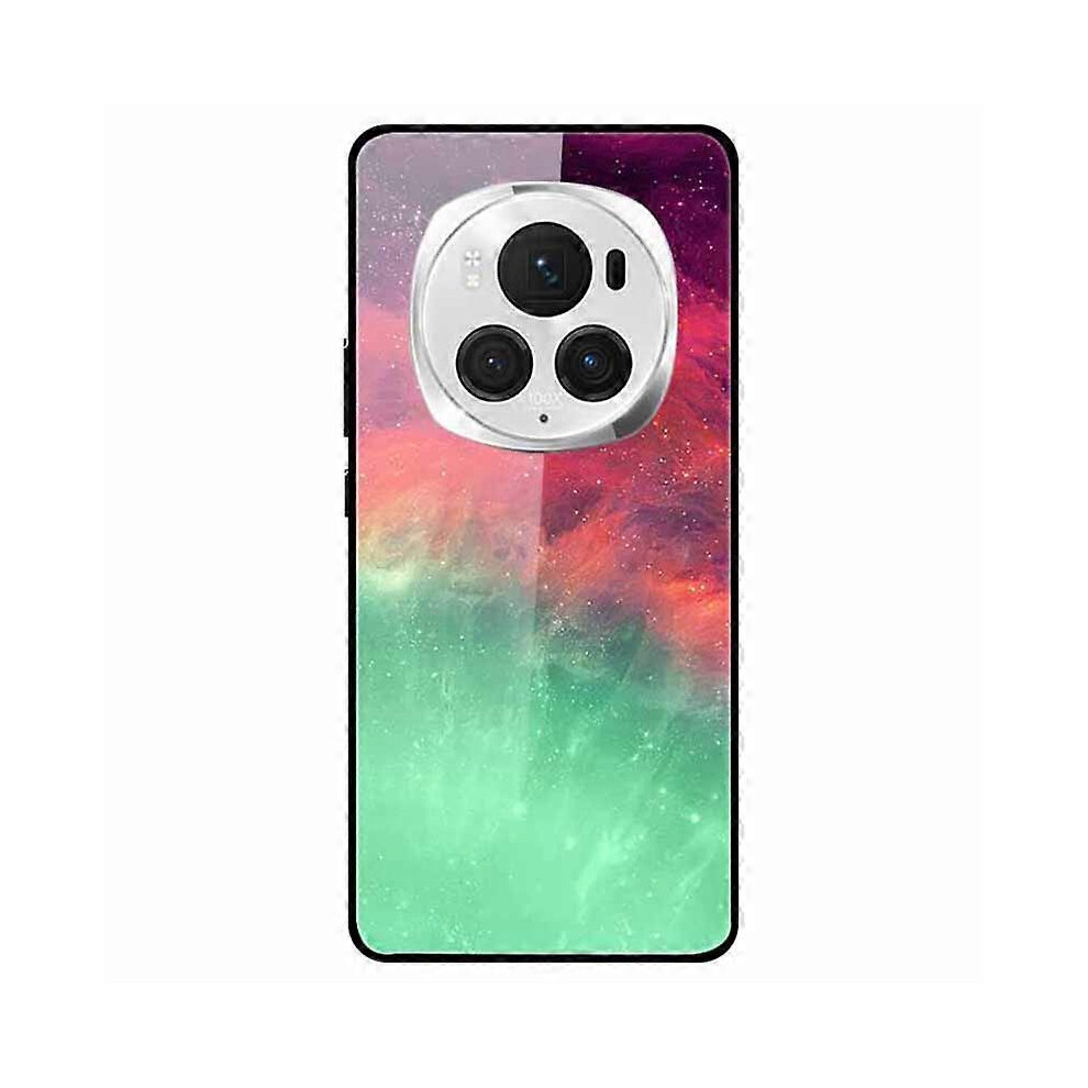 Photos - Case For Honor Magic6 Pro 5G Slim  Pattern Printing PC+Tempered Glass+TPU Phone Shell
